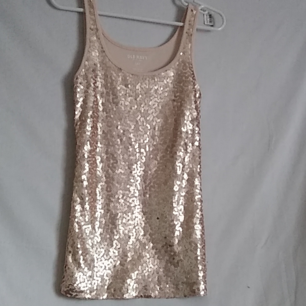 Old Navy Sequin Tank Top size S/P/P